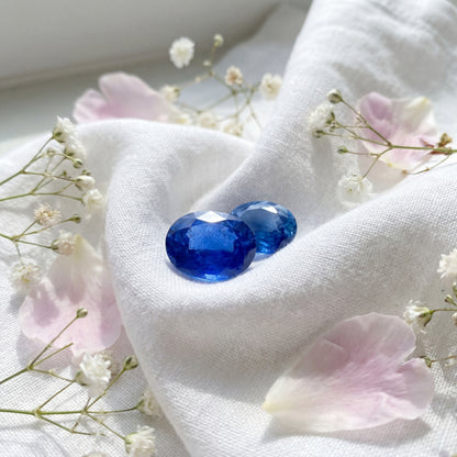 1.185t Vivid Cornflower Blue Sapphire Pair