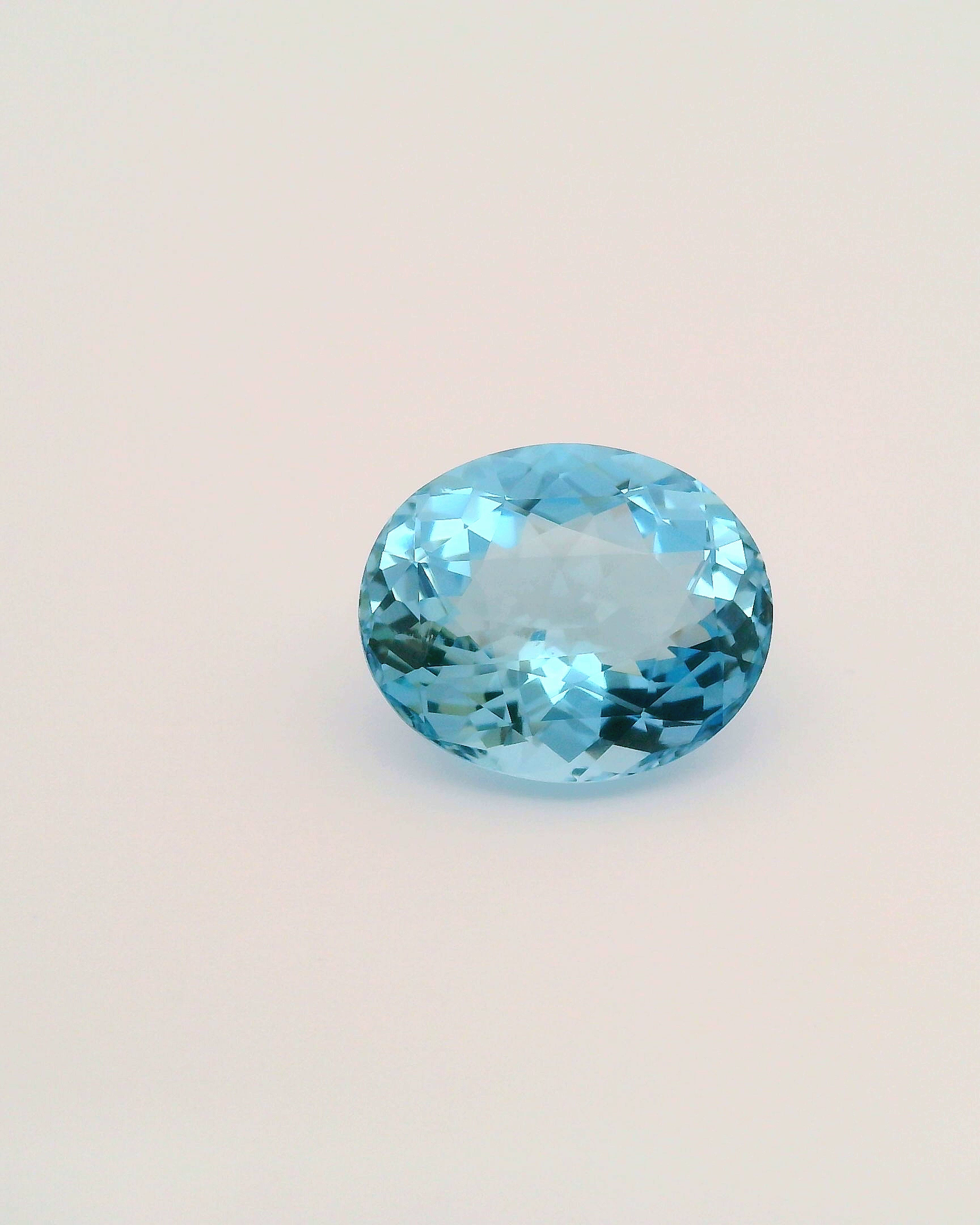 8.63ct Santa Maria Africana Aquamarine Brilliant Oval Cut