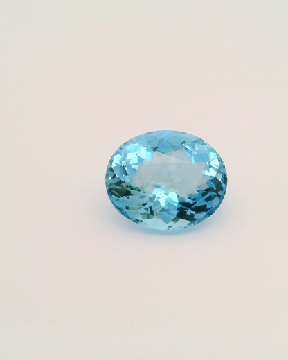 8.63ct Santa Maria Africana Aquamarine Brilliant Oval Cut