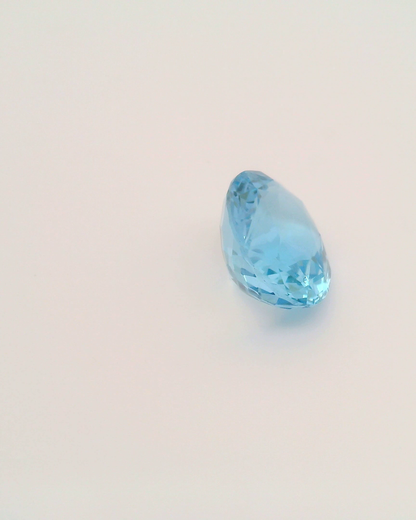 8.63ct Santa Maria Africana Aquamarine Brilliant Oval Cut