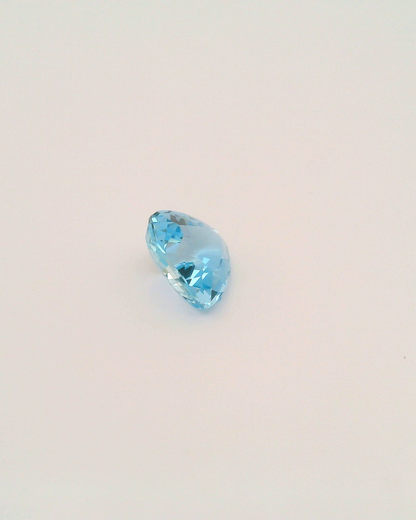 2.72ct Trilliant Cut Santa Maria Colour Aquamarine