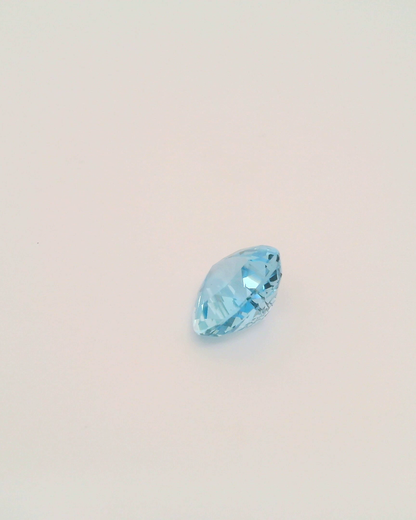 2.72ct Trilliant Cut Santa Maria Colour Aquamarine