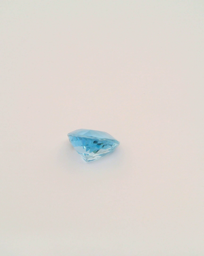 2.72ct Trilliant Cut Santa Maria Colour Aquamarine