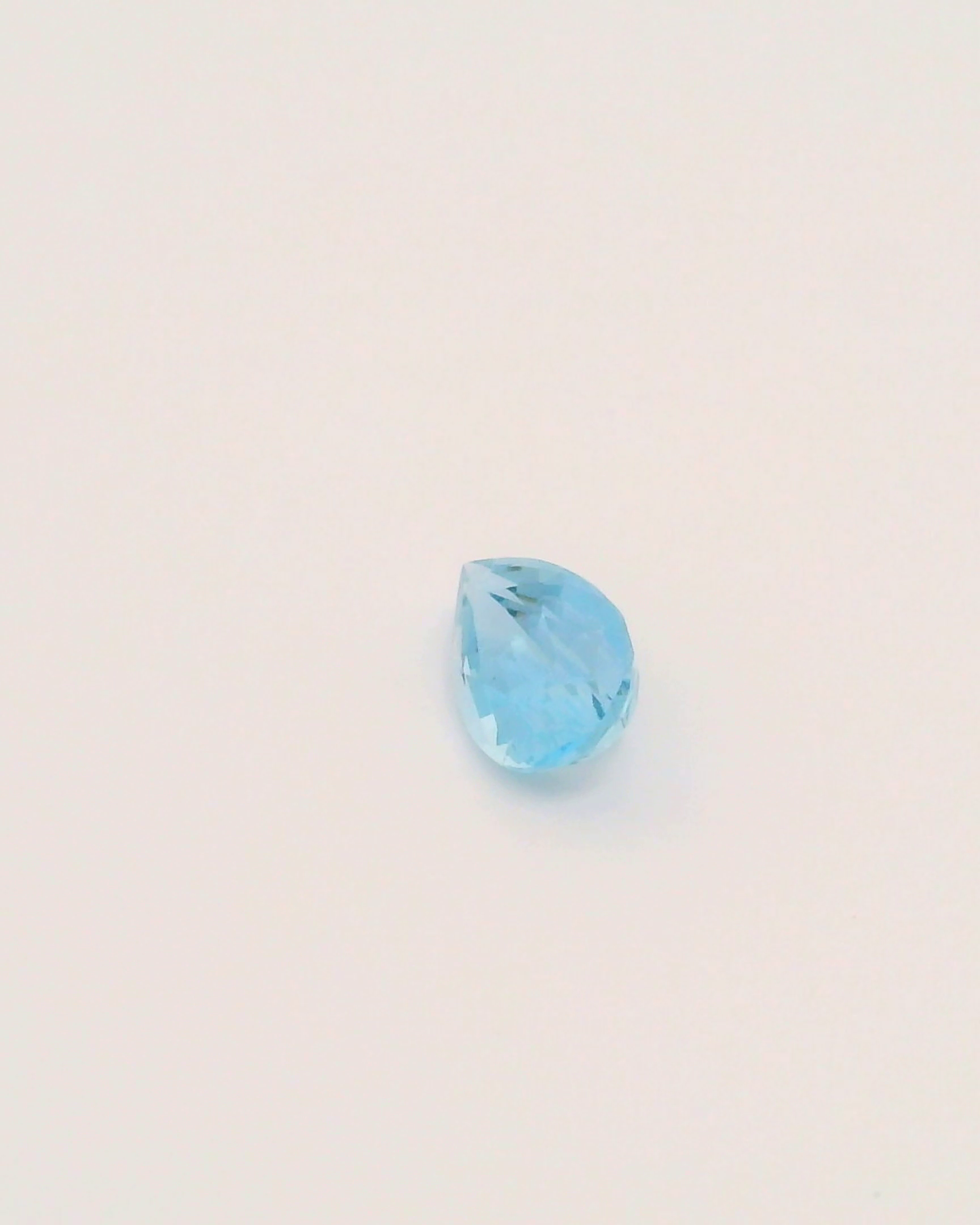 0.75ct Santa Maria Africa Aquamarine Tear Drop