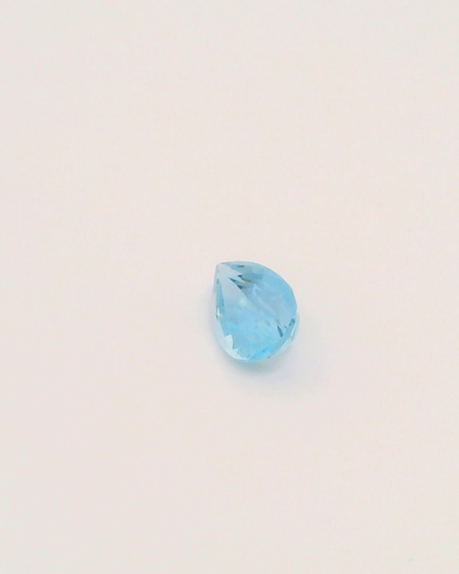 0.75ct Santa Maria Africa Aquamarine Tear Drop