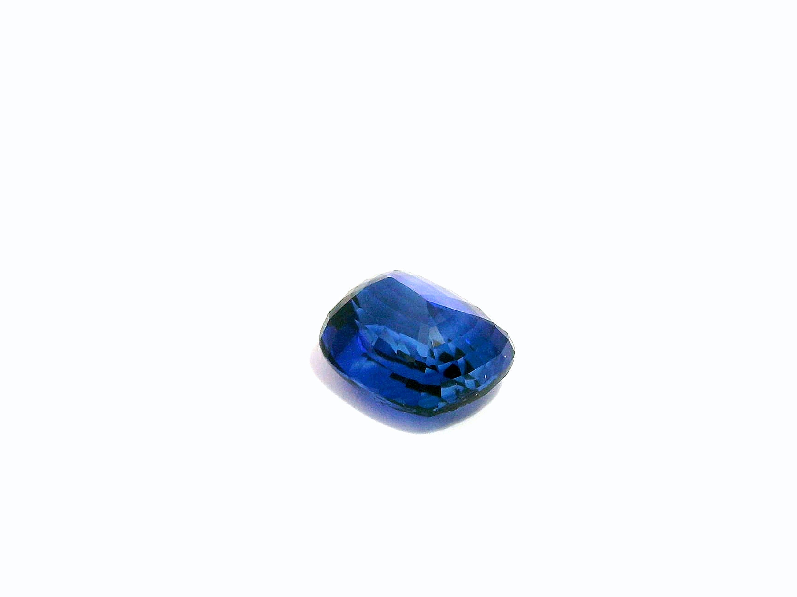 4.09ct Ceylon Royal Blue Sapphire Cushion Cut