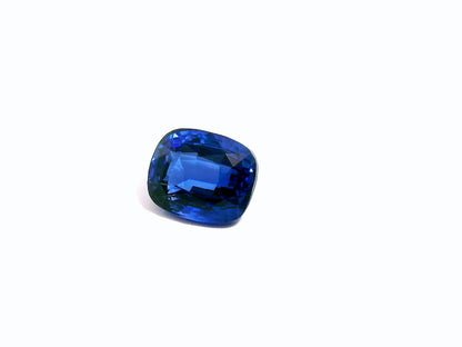 4.09ct Ceylon Royal Blue Sapphire Cushion Cut