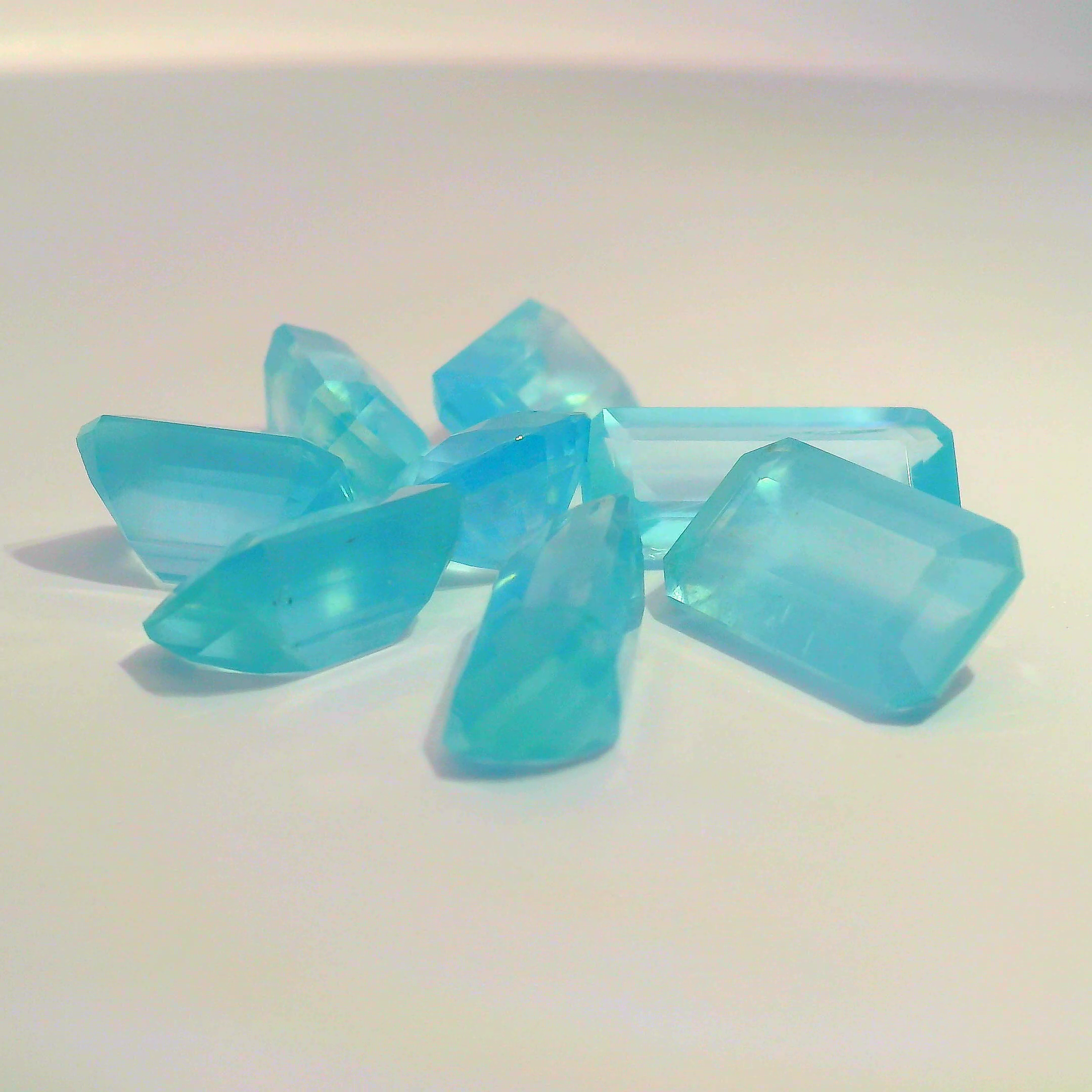 27.8 ct Natural Smoky Blue Aquamarine Parcel | Unheated | Mozambique