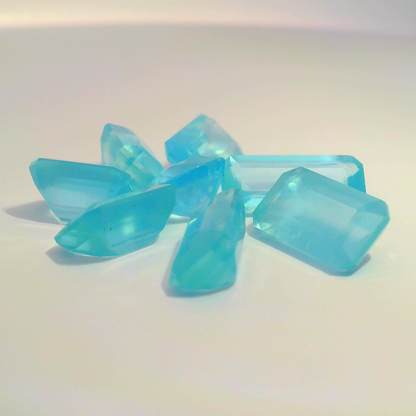 27.8 ct Natural Smoky Blue Aquamarine Parcel | Unheated | Mozambique