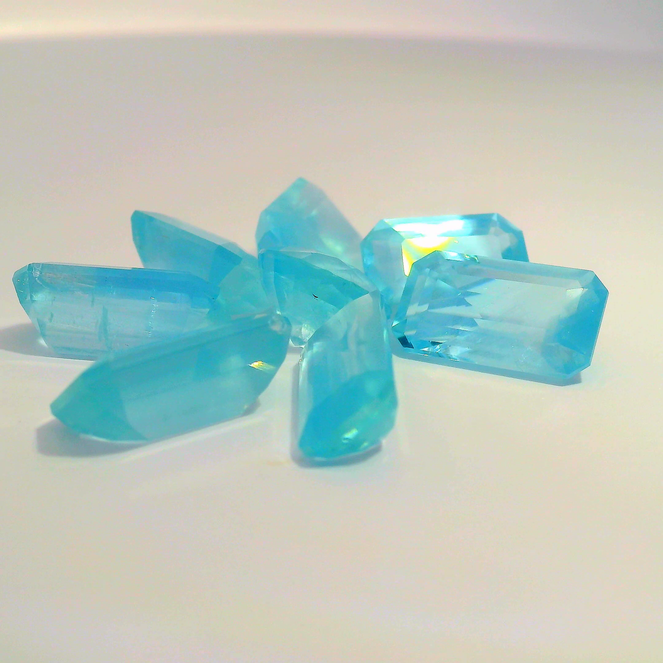 27.8 ct Natural Smoky Blue Aquamarine Parcel | Unheated | Mozambique