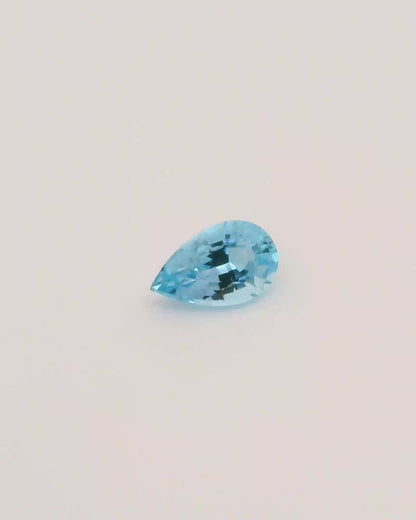 0.75ct Santa Maria Africa Aquamarine Tear Drop