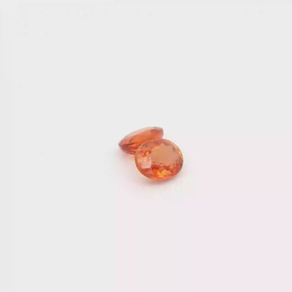 0.875ct Rare Sri Lankan Padparadscha Sapphire Pair