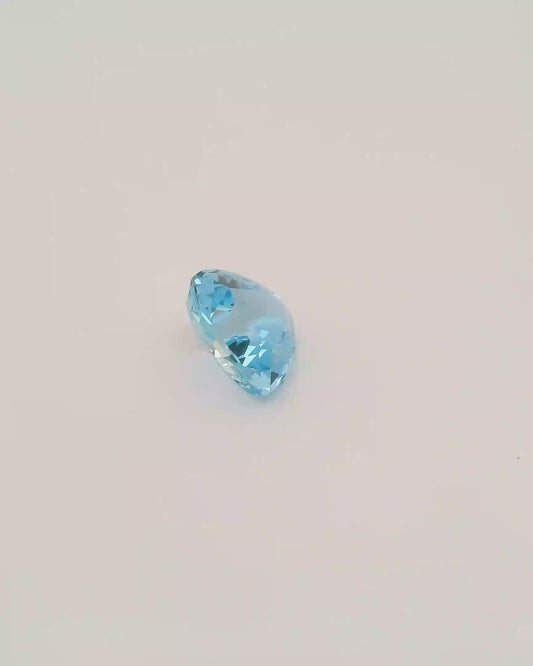 2.72ct Trilliant Cut Santa Maria Colour Aquamarine