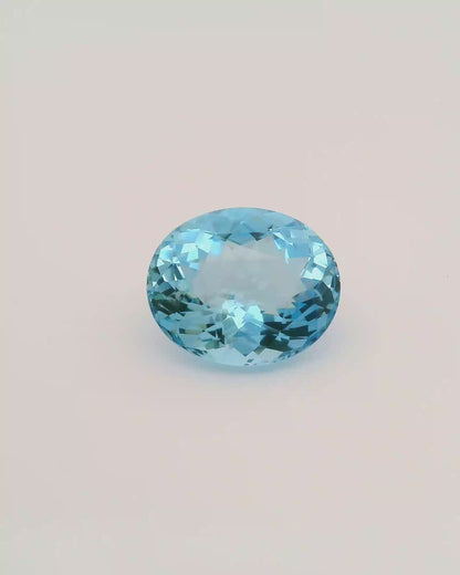 8.63ct Santa Maria Africana Aquamarine Brilliant Oval Cut