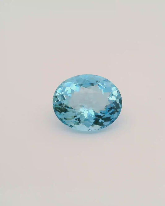 8.63ct Santa Maria Africana Aquamarine Brilliant Oval Cut