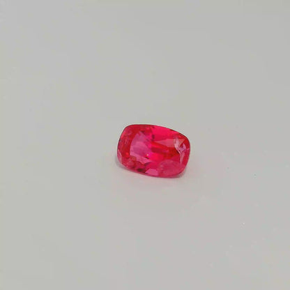 0.845ct Elangated Cusion Cut Tanzania Mahenge Spinel Neon hot Pink