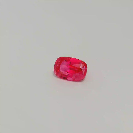 0.845ct Elangated Cusion Cut Tanzania Mahenge Spinel Neon hot Pink