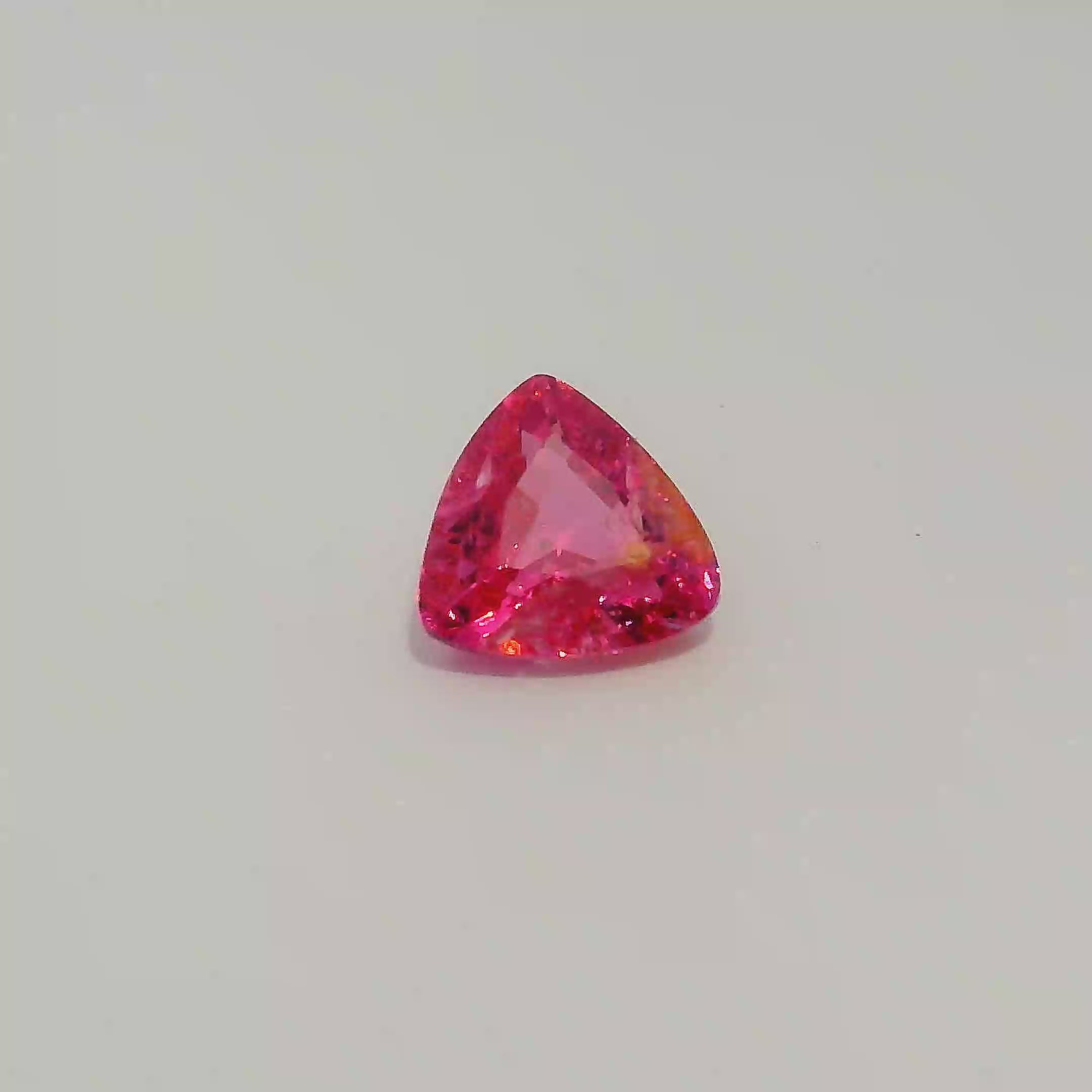 1.505 ct Trilliant Mahenge Spinel — Neon Hot Pink, Tanzania