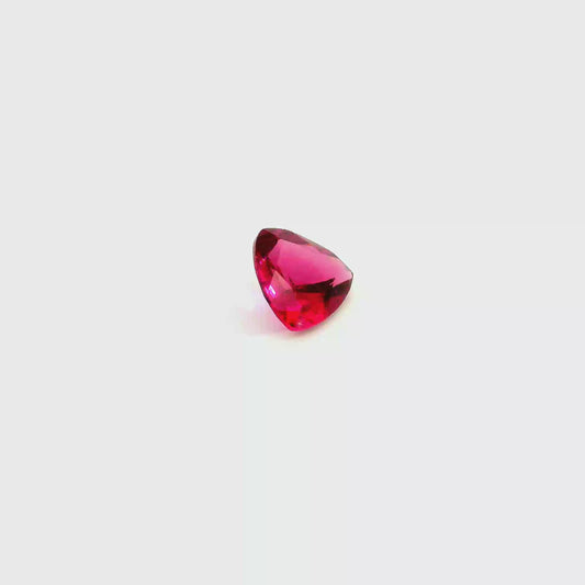 2.00 ct Natural Rhodolite Garnet – Raspberry Magenta Trilliant Cut, Madagascar